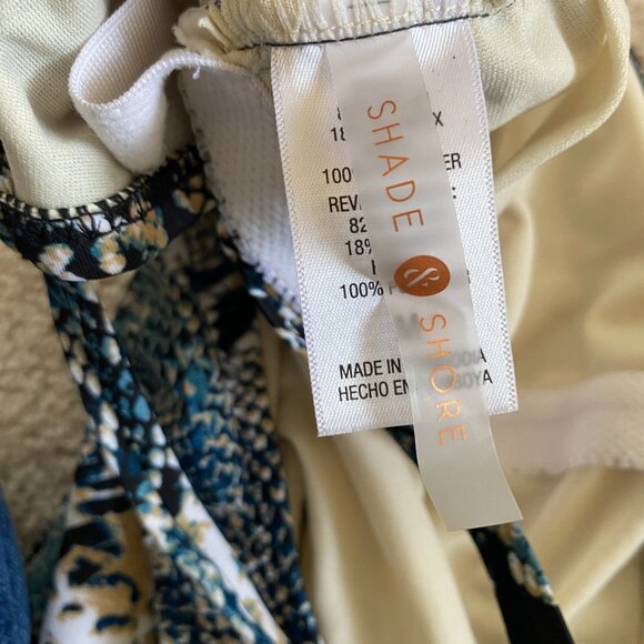 Shade & Shore women's size medium multi color snakeskin one piece swimsuit - Picture 11 of 11